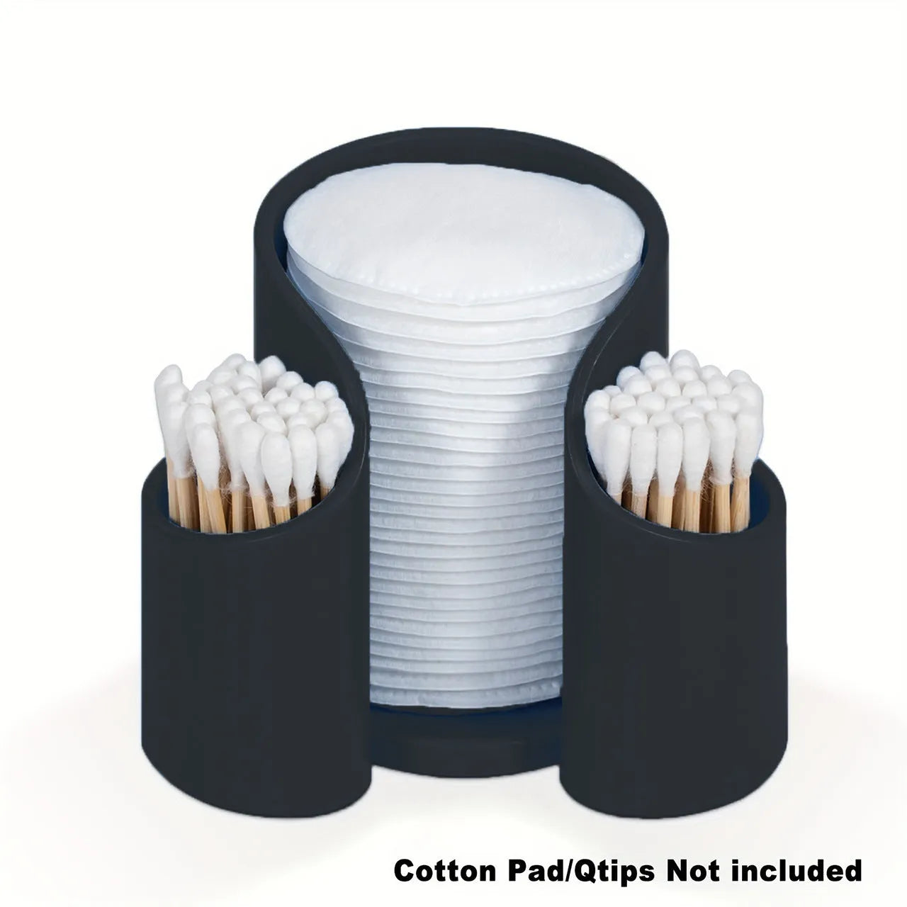 Plastic dental floss and cotton ball storage box in modern simple style