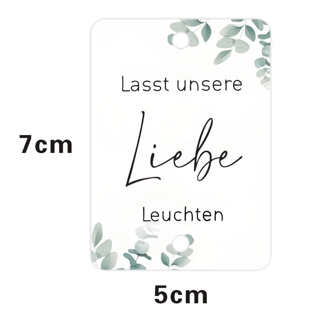 A pack of 50 white G45 style fireworks decorative labels for celebrations.