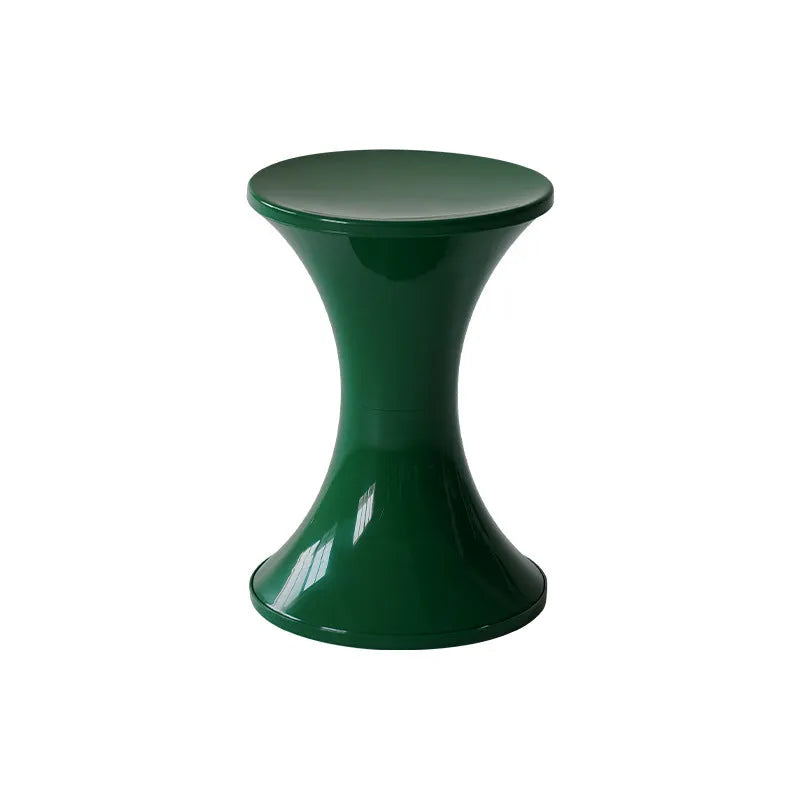A plastic hourglass-style shoe changing stool in one of five available colours.