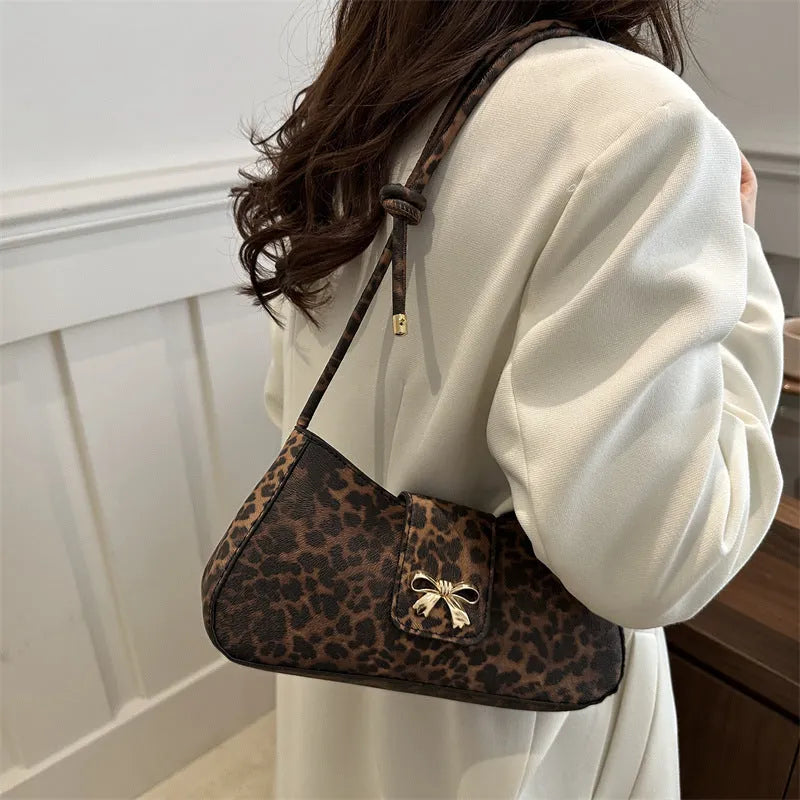 Women's large casual PU leather shoulder handbag with sandwich pocket in khaki colour.