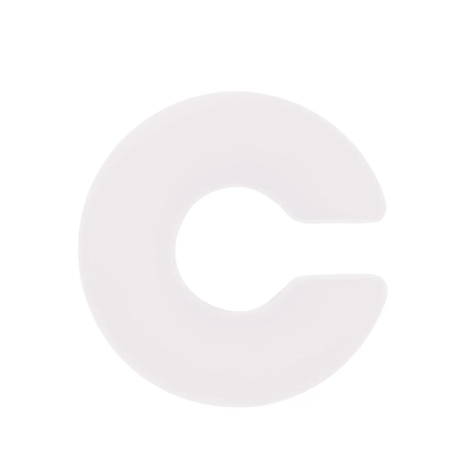 Close-up of a pair of matte coarse round C-shaped clip-on earrings for women in a candy colour.