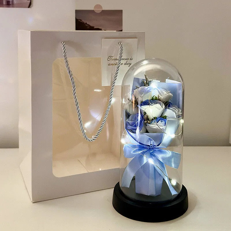 A formed bionic bouquet decorative gift in a choice of eight colours including gradients.