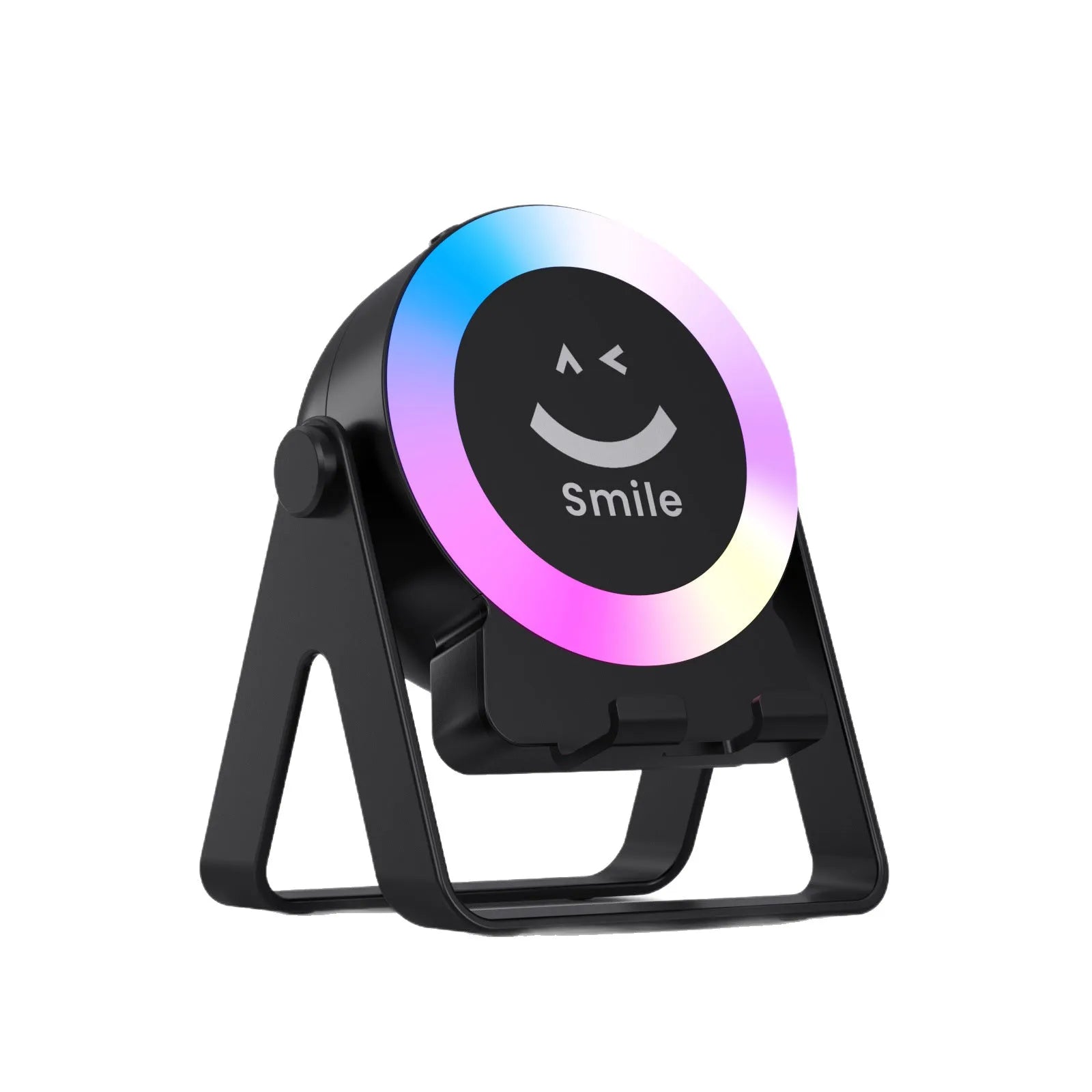 Induction bracket Bluetooth speaker with LED lights in black or white colours