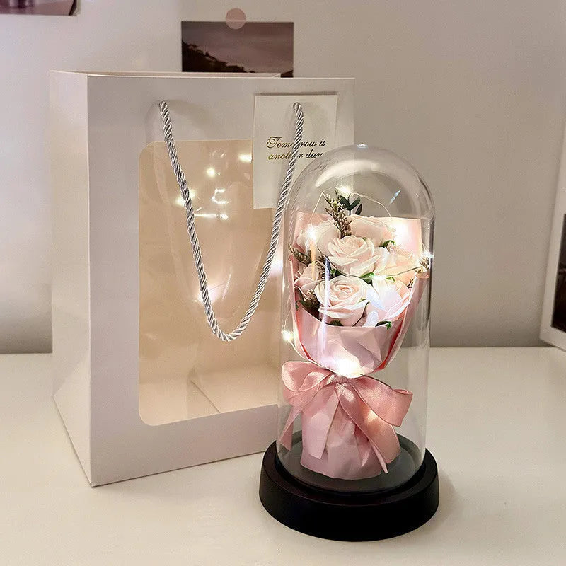 A formed bionic bouquet decorative gift in a choice of eight colours including gradients.
