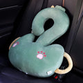 65cm square cartoon animal cushion pillow showing various animal design options including cat, rabbit and dinosaur