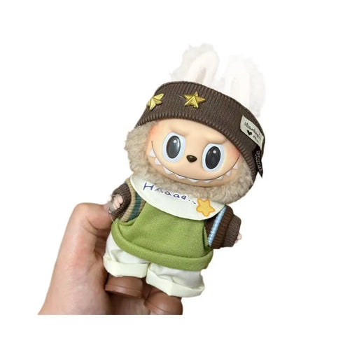 17cm plastic doll clothes outfit for LBB series vinyl figurines on a white background.