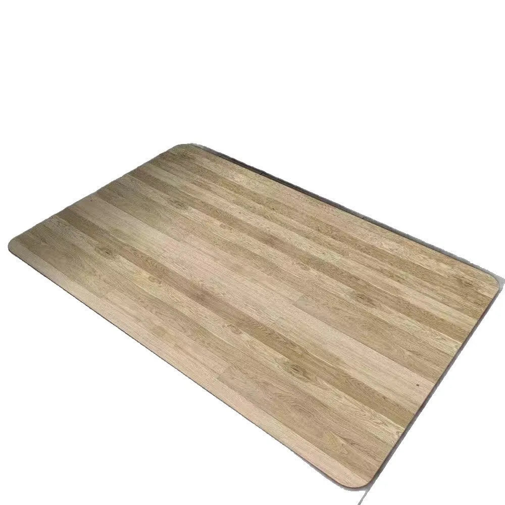 American style square diatom ooze floor mat with wood grain geometric pattern for bathroom use