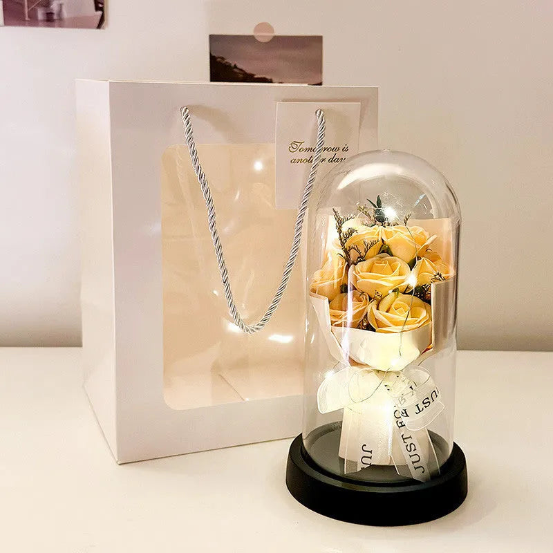 A formed bionic bouquet decorative gift in a choice of eight colours including gradients.