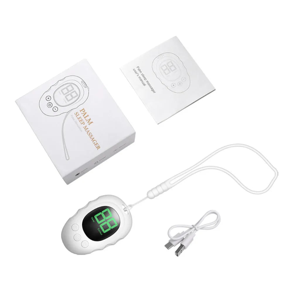 Silicone sleep aid hand grip with remote control in black, green, and white colour options