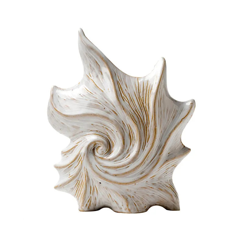 French art ceramic vase with coloured glaze finish and hexagonal retro design