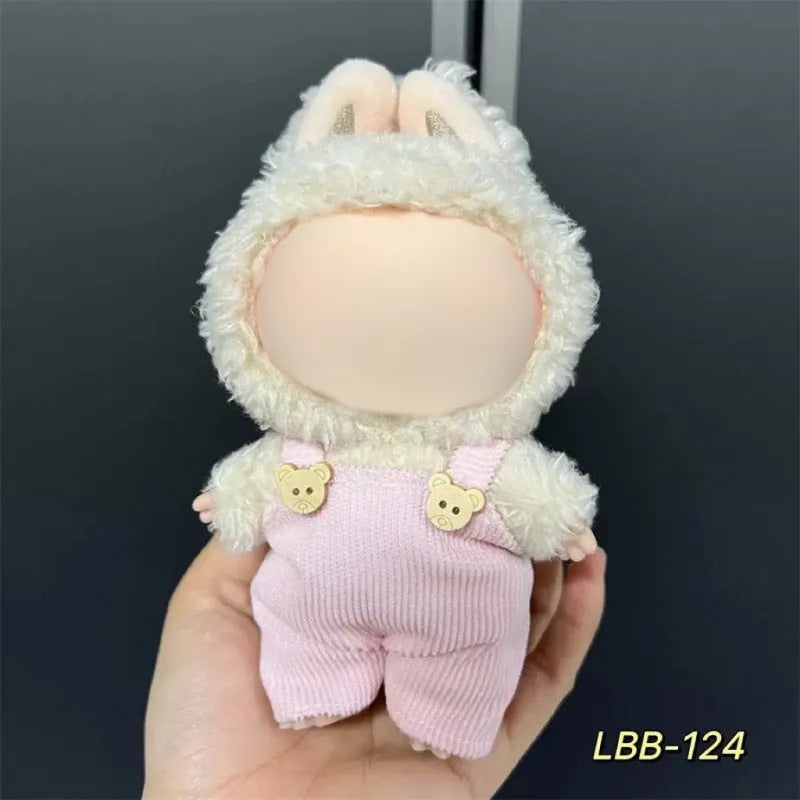 17cm plastic doll clothes outfit for LBB series vinyl figurines on a white background.