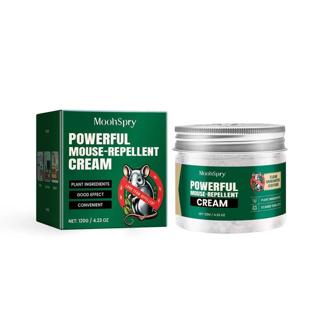60ml bottle of natural rat repellent spray with clove, peppermint, camphor, and chilli oils.