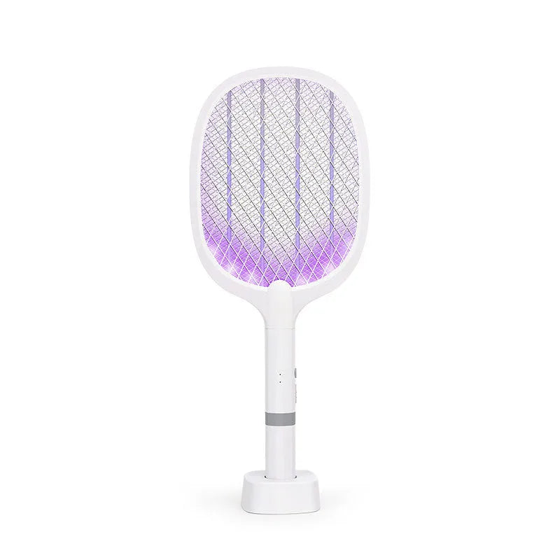 Rechargeable electric mosquito swatter in 959 or 996 colour with ABS plastic shell