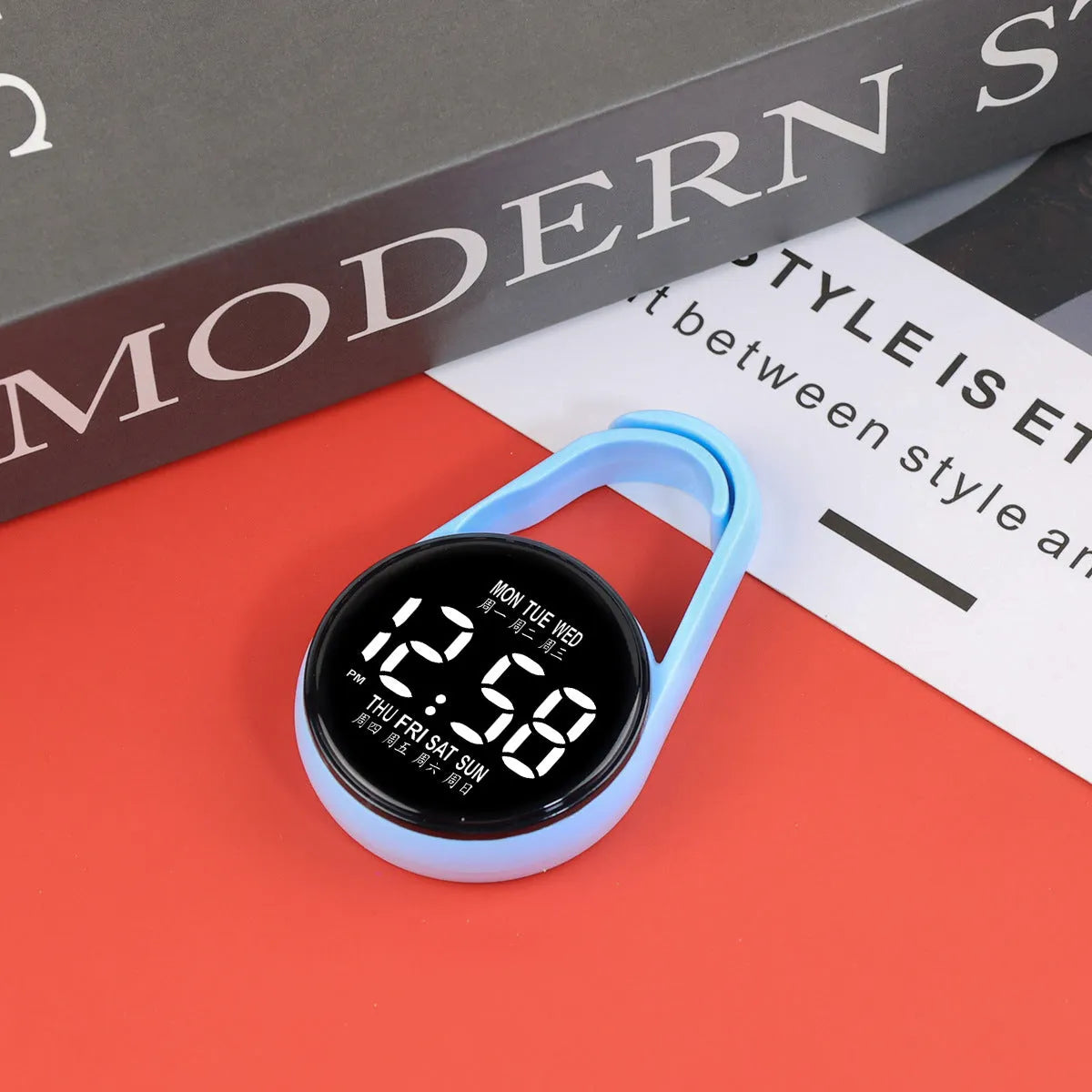 Fashion LED simple luminous week mini electronic watch with digital display and plastic strap