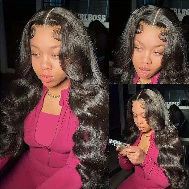 Black lace big wave synthetic wig on a mannequin head showing long curly hair.