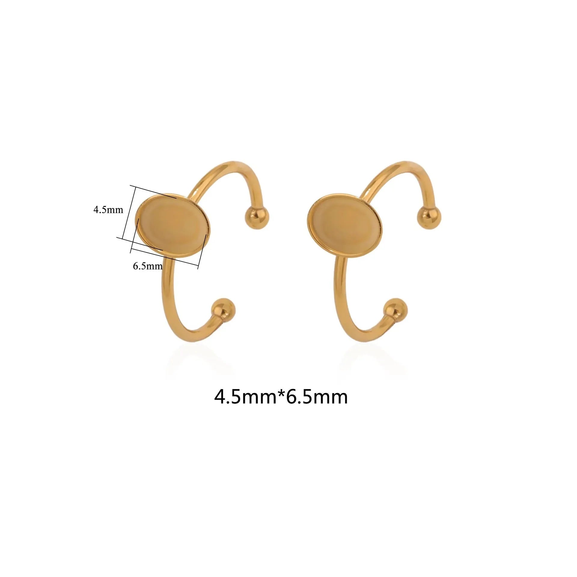Golden-toned stainless steel ring holder with totem pattern and multiple shape options for jewellery organisation