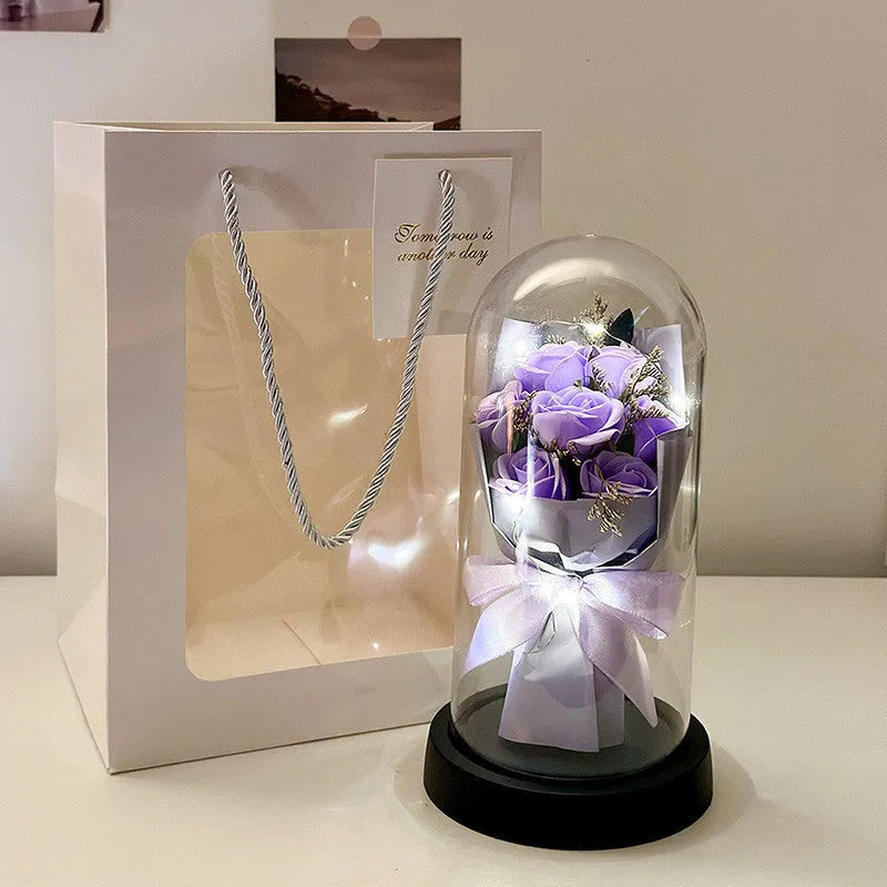 A formed bionic bouquet decorative gift in a choice of eight colours including gradients.