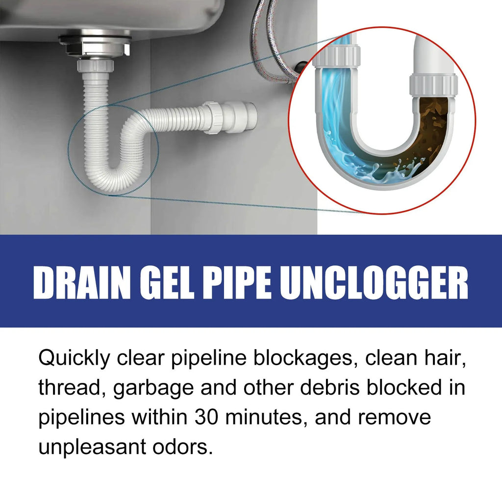 100g pipe dredge agent container for sewer and toilet maintenance measuring 11 x 4.3 cm