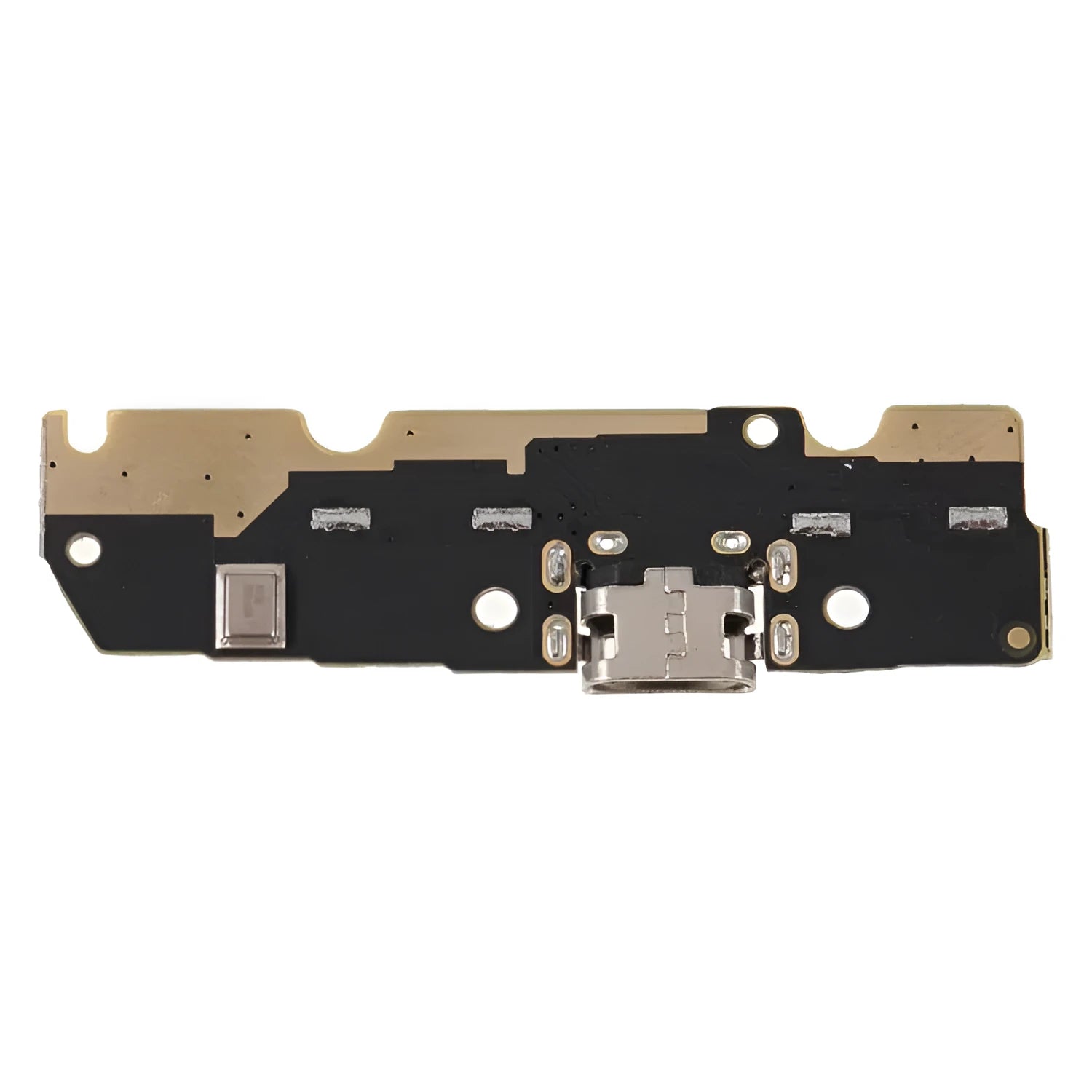 Grey solid plastic tail plug cargo panel for Moto E5 motorcycle, shown with installation tool.