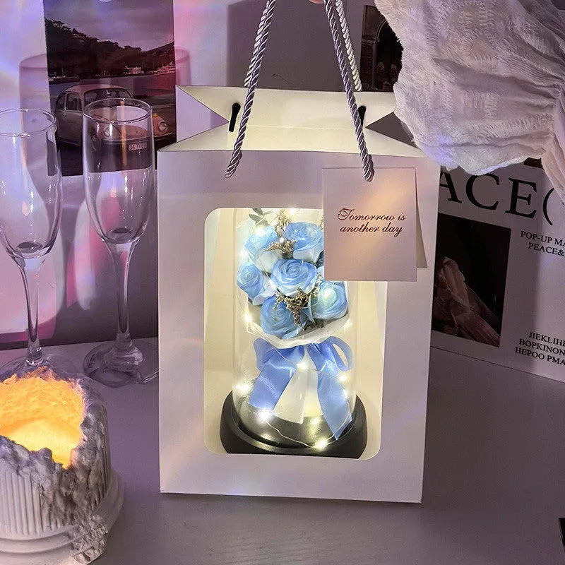 A formed bionic bouquet decorative gift in a choice of eight colours including gradients.