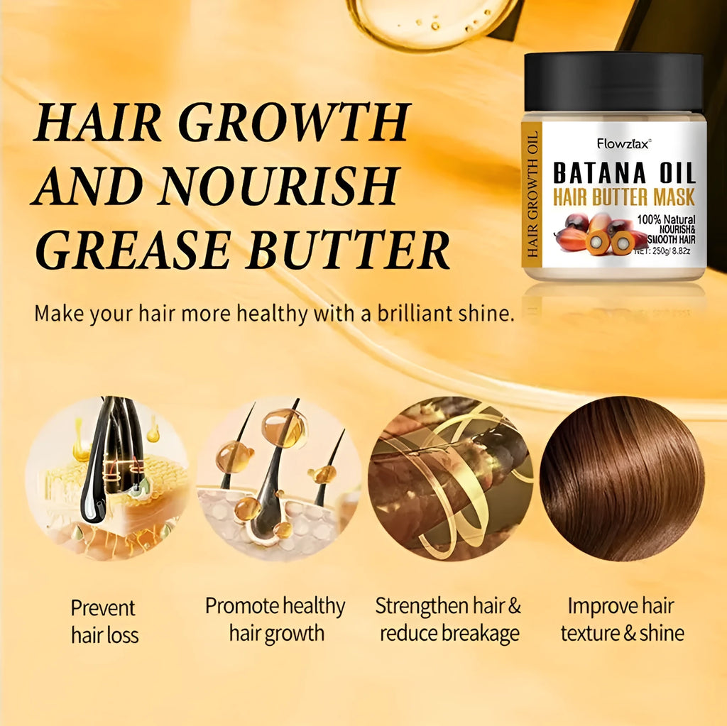 Batana hair film silky luxury hair mask 100g for moisturising and improving frizzy hair