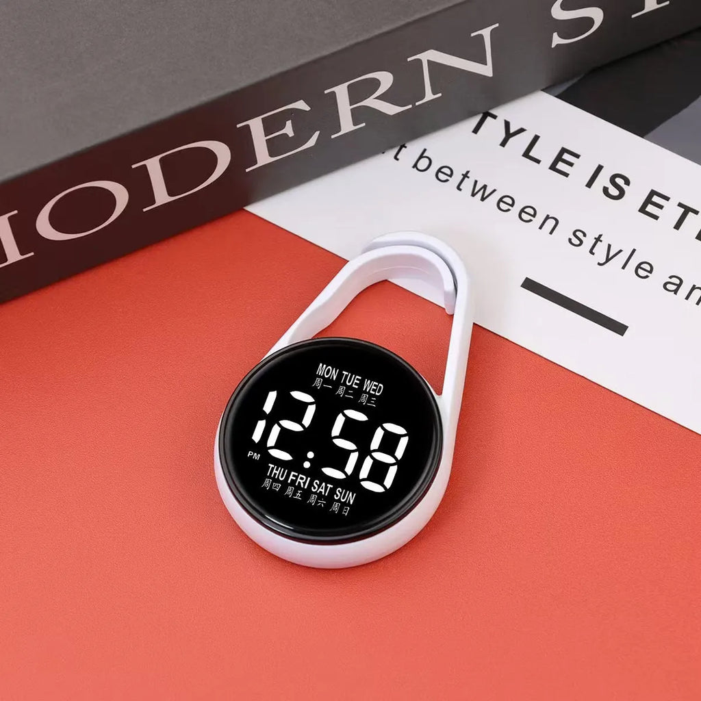 Fashion LED simple luminous week mini electronic watch with digital display and plastic strap