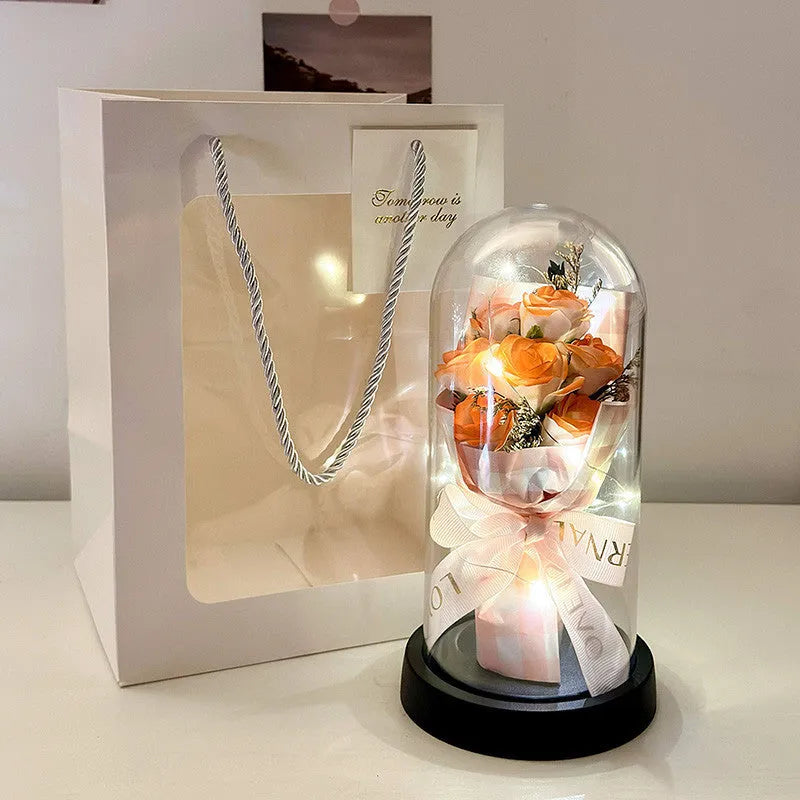 A formed bionic bouquet decorative gift in a choice of eight colours including gradients.