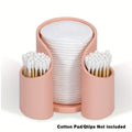 Plastic dental floss and cotton ball storage box in modern simple style