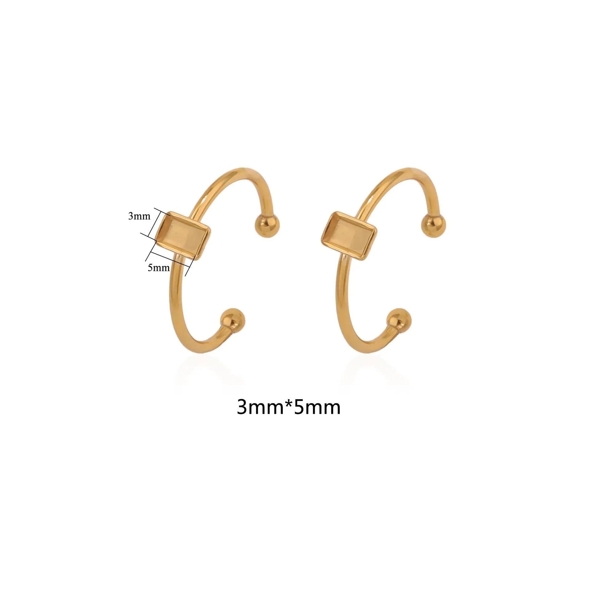Golden-toned stainless steel ring holder with totem pattern and multiple shape options for jewellery organisation