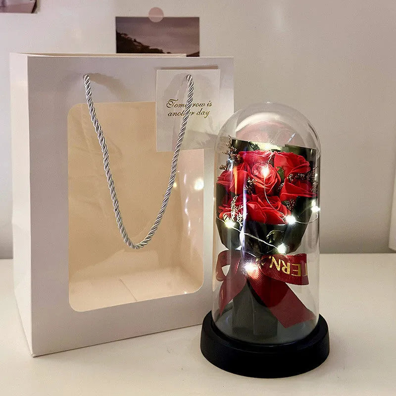 A formed bionic bouquet decorative gift in a choice of eight colours including gradients.