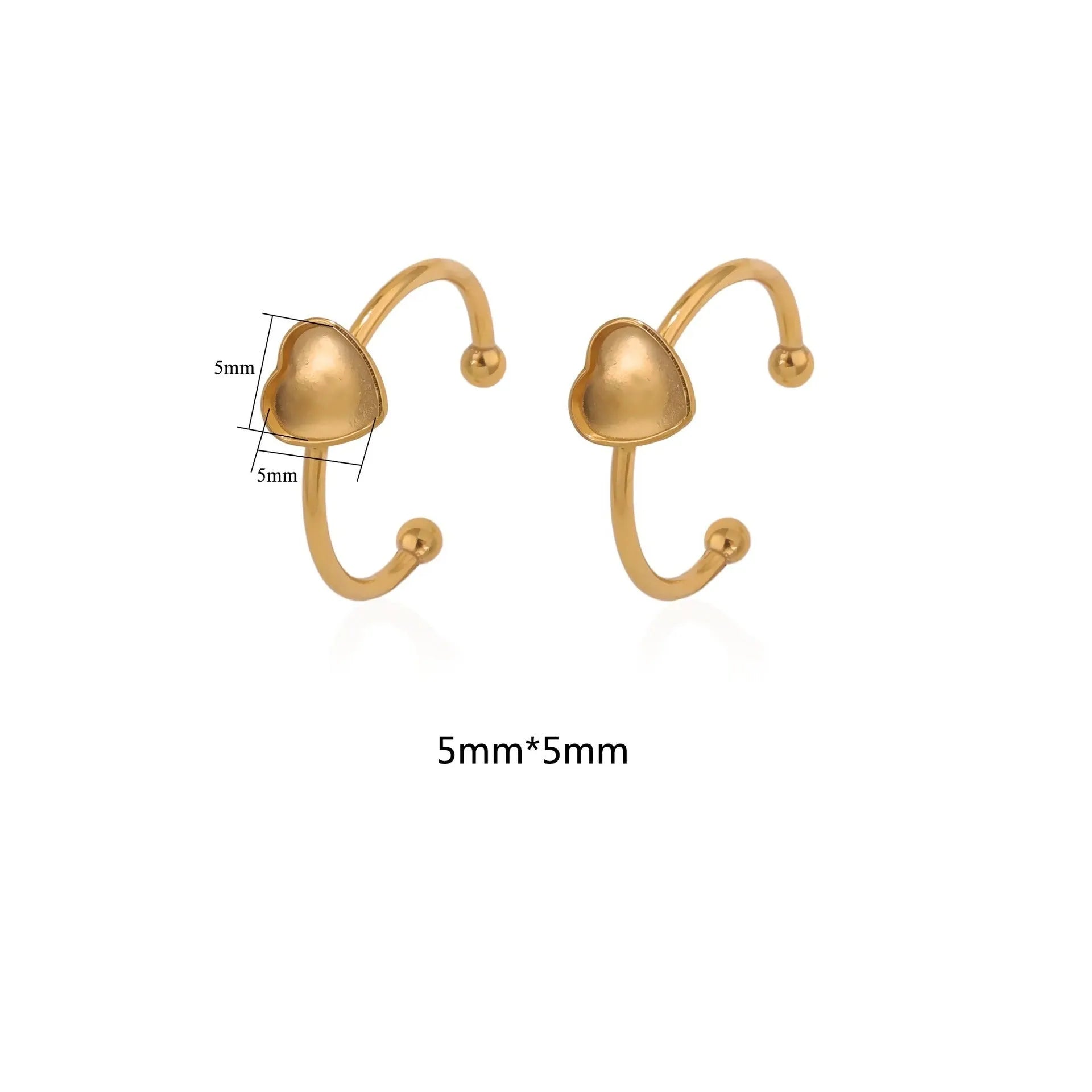 Golden-toned stainless steel ring holder with totem pattern and multiple shape options for jewellery organisation