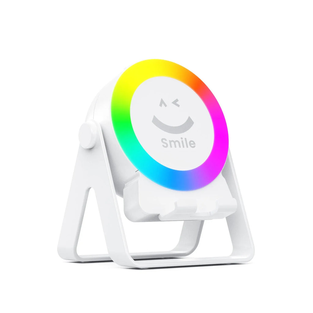 Induction bracket Bluetooth speaker with LED lights in black or white colours