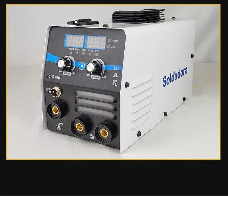 Multi Functional Gas Shielded Welding Machine Dual Voltage 110V Set Portable DC Inverter Welder for Metallic Carbon Steel Welding Machine US Electrical Outlet
