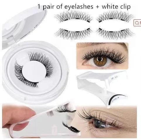 Magnetic suction false eyelashes Little Devil Supernatural Magnet Suit in mink material with white clip