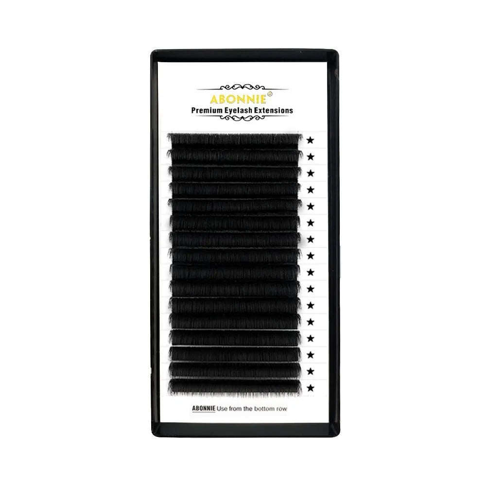 16-row dense false eyelashes with mink hair material in various lengths from 8mm to 18mm