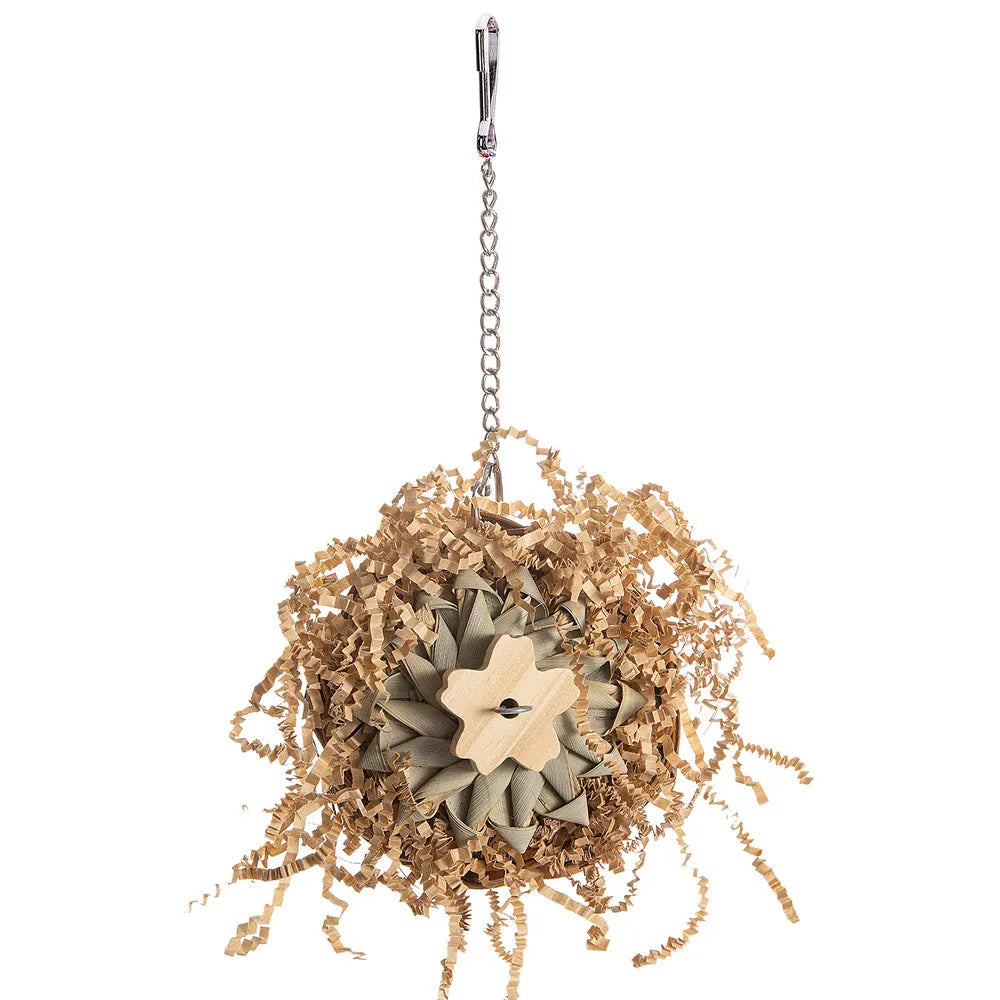 Three-piece parrot gnawing toy set for beak conditioning and enrichment