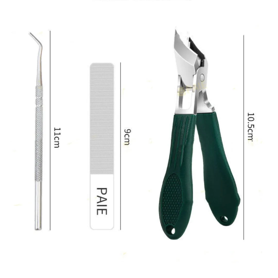 Anti-splash portable household fingernail maintenance kit with stainless steel tools in multiple colours