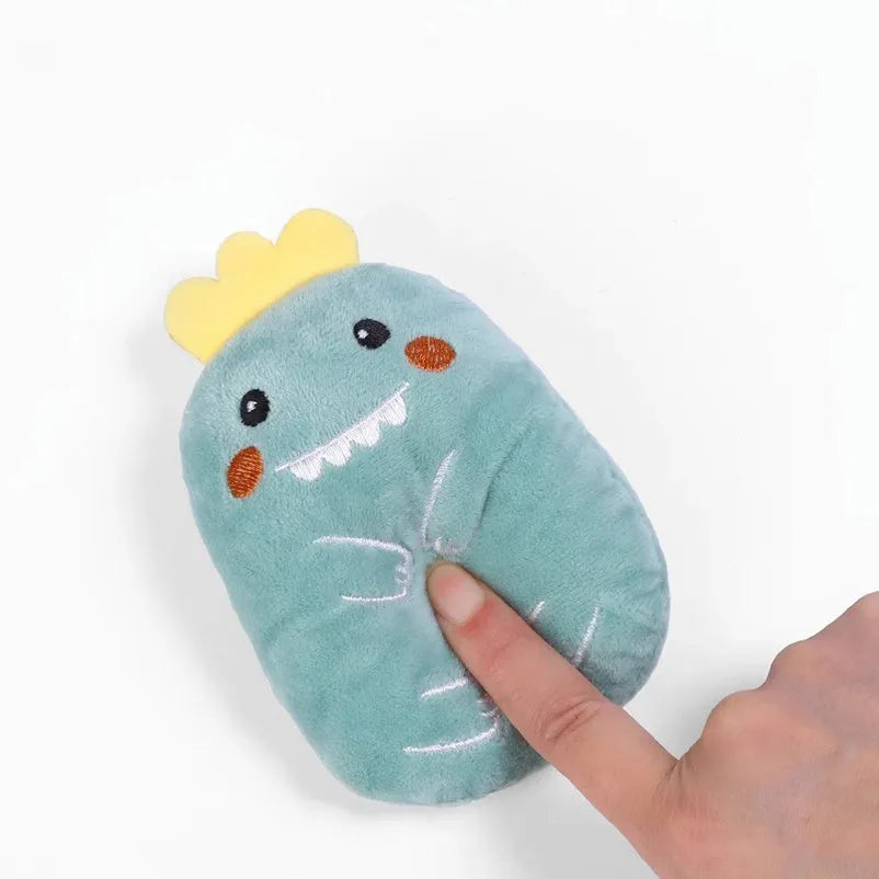 Teeth grinding catnip toys in multiple colours for interactive feline play