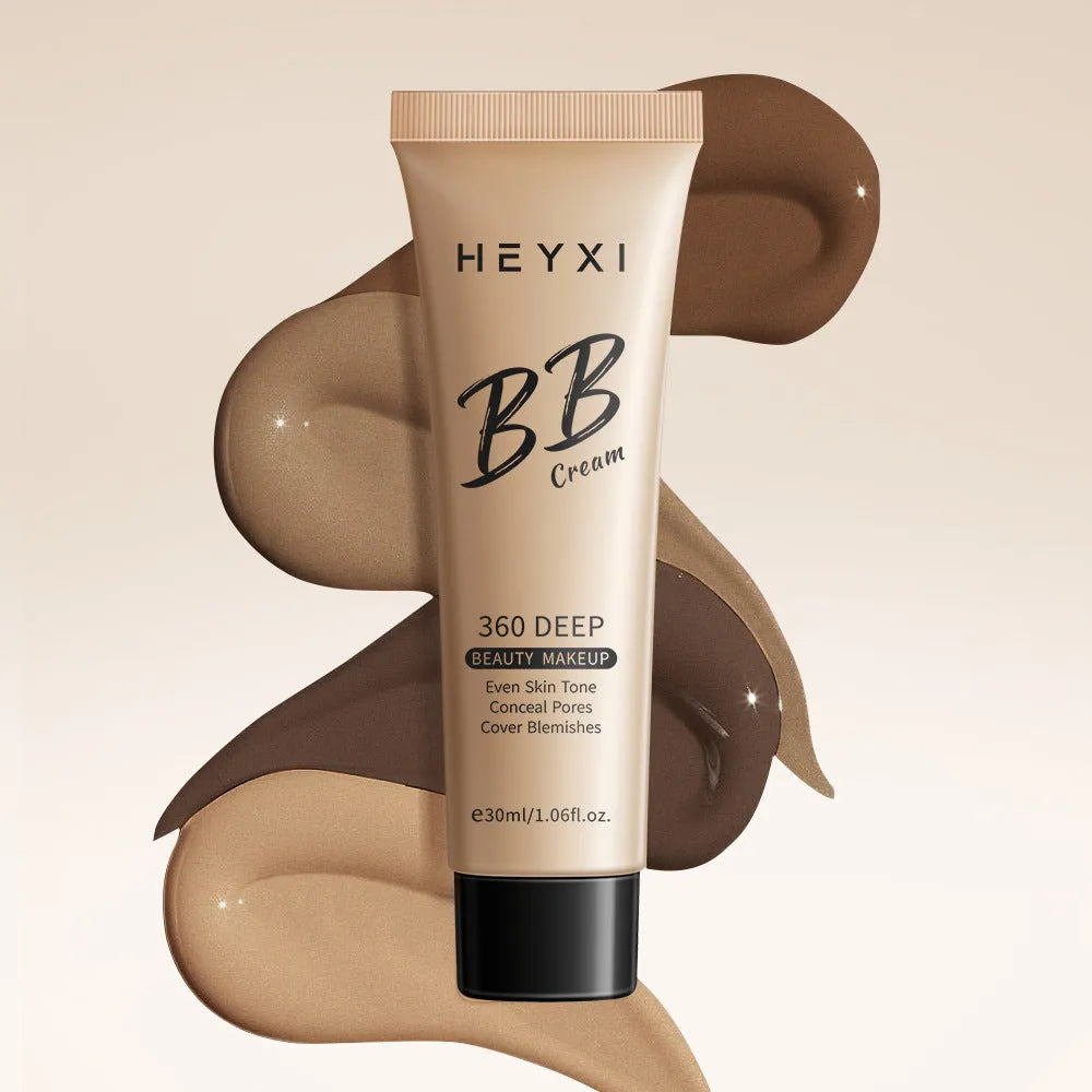 Waterproof BB cream in four shades 01, 02, 03, 04 with sweat-proof properties