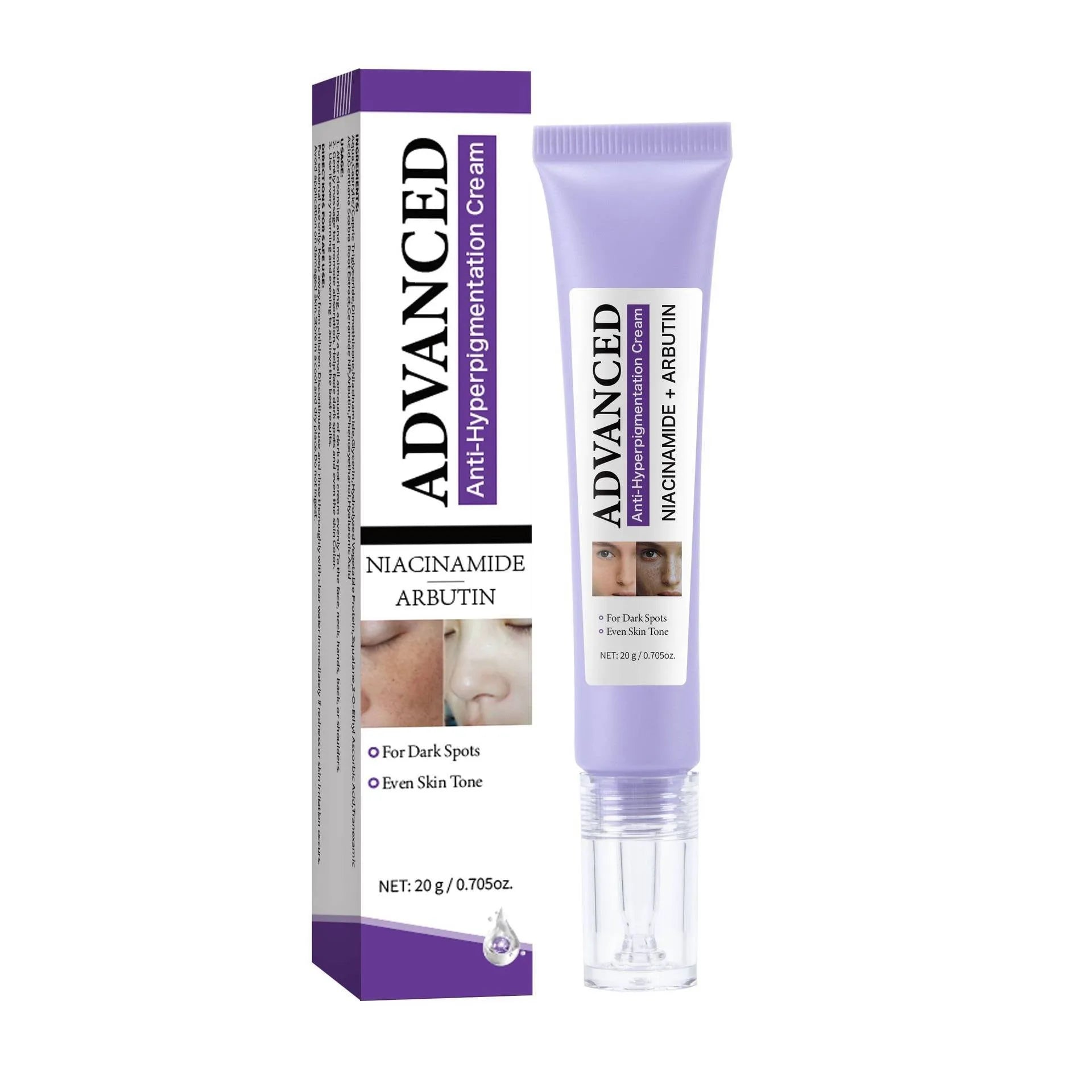 20g jar of anti-pigmentation face cream for women with universal skin type