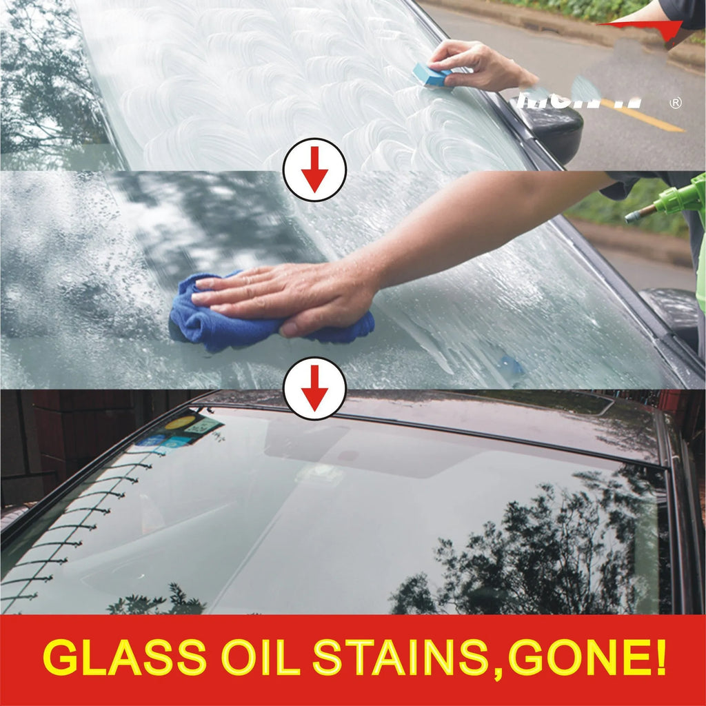 White packaged automotive glass rainproof agent with 15ml capacity and English instructions