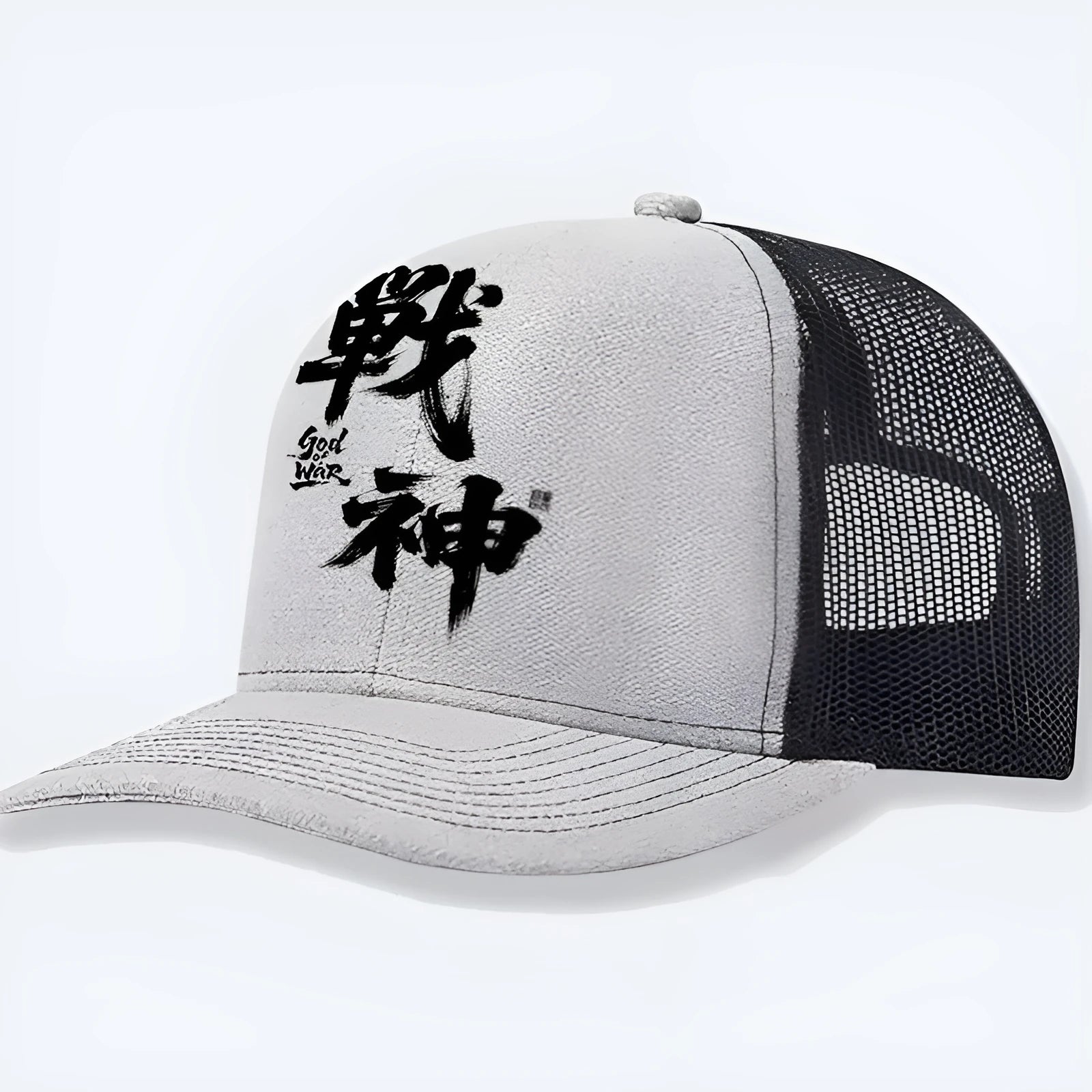 Men's structured baseball cap in black with an adjustable back strap and curved peak.