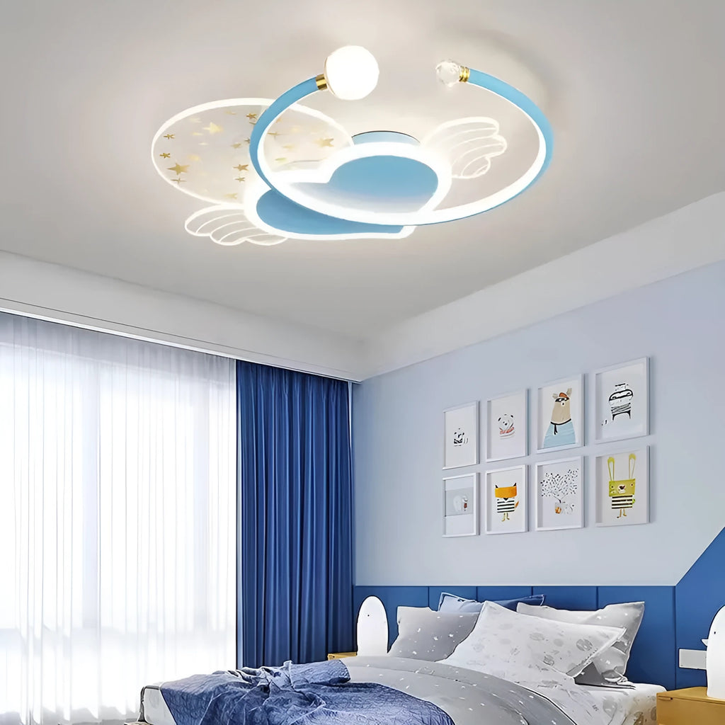 Moon XINGX cloud design ceiling lamp with adjustable lighting for children's rooms