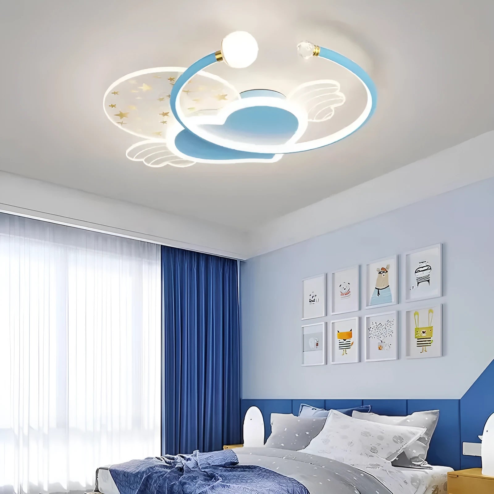 Moon XINGX cloud design ceiling lamp with adjustable lighting for children's rooms