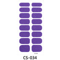 Pure colour nail stickers with onion powder gradient manicure set, includes one nail sticker and one nail file.