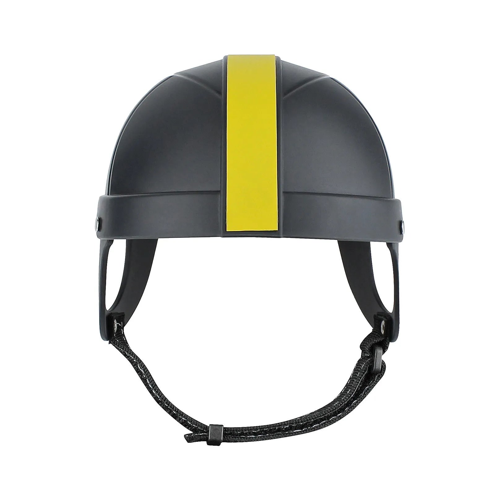 Pet motorcycle safety helmet for small dogs and cats in white orange colour