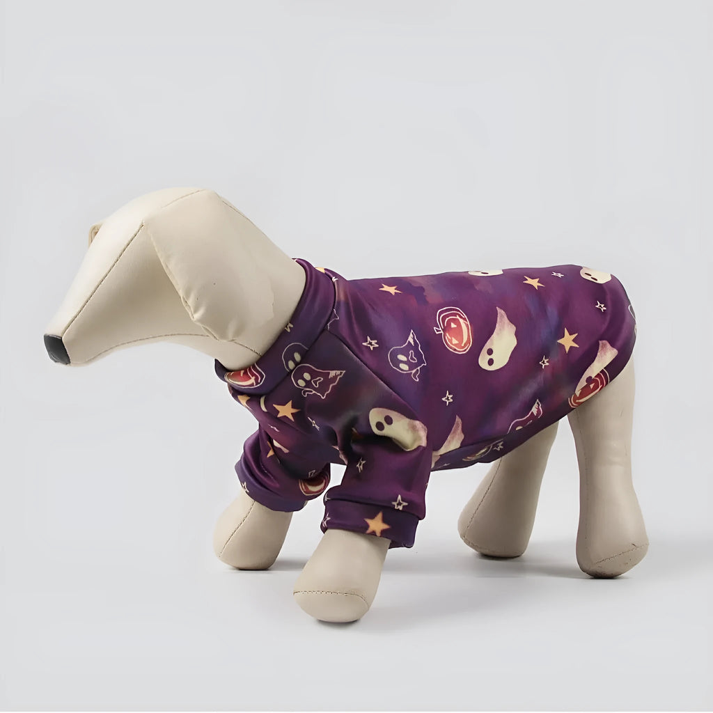 Wansheng fleece-lined dog jumper with triangle scarf in various colours and sizes