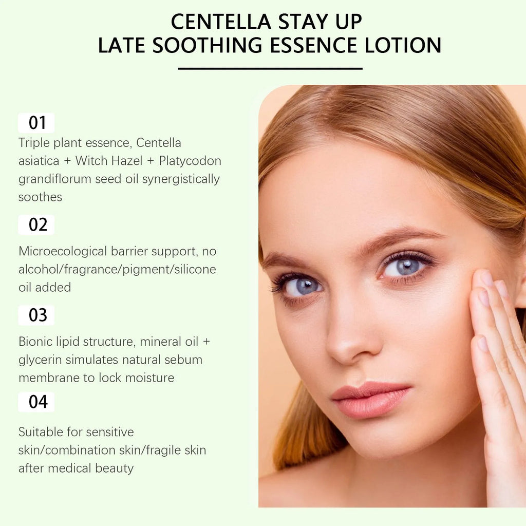 Snow Grass Soothing Milk skincare bottle with Centella Asiatica and hyaluronic acid