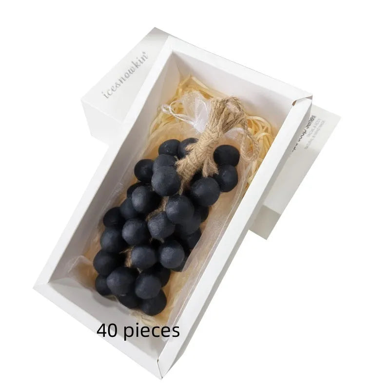 Handmade grape soap 120g bar in black, green or purple with bulk packaging options