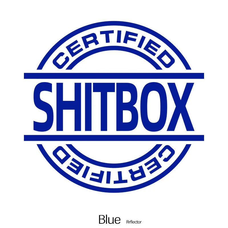 13x12cm creative vinyl car sticker in multiple colour options on a vehicle body panel.